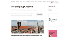 Desktop Screenshot of limpingchicken.com
