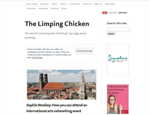 Tablet Screenshot of limpingchicken.com